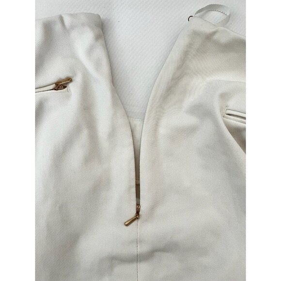 THE SCRIPT Women'ss Pants Chino White Straight Fit Size 2 - Picture 15 of 16